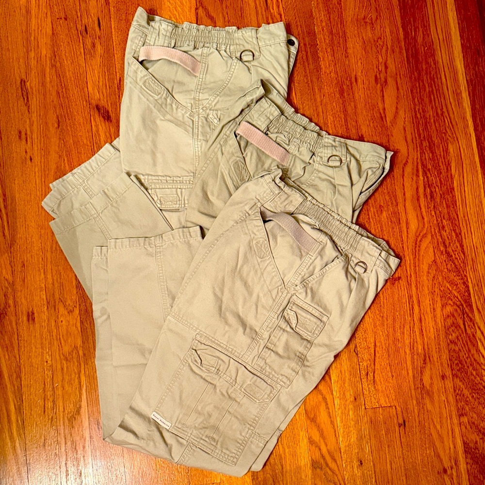 3 Pairs of Royal Robbins Women’s Beige Cargo/Tactical Pants, size 4